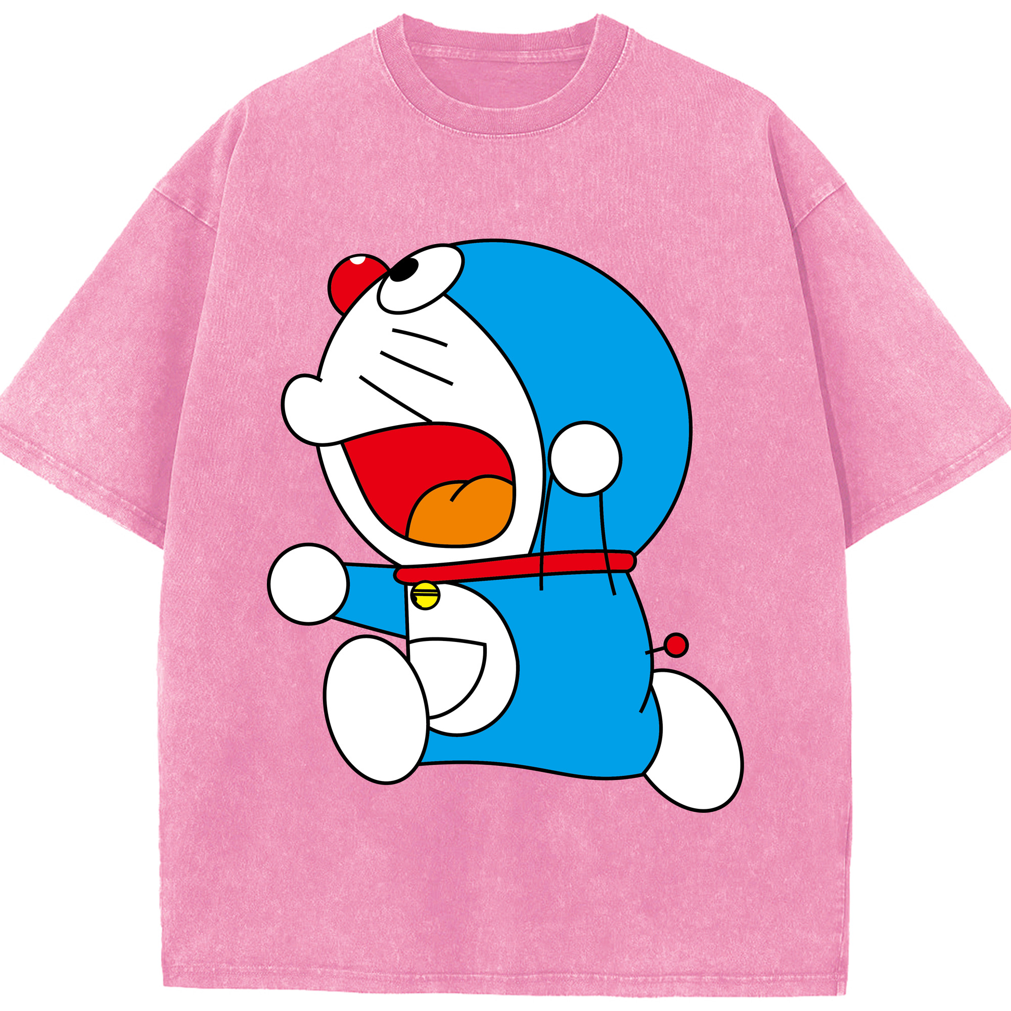 （画像用） ドラえもん Doraemon 綿100% ヴィンテージ風 半袖Tシャツ（フロントプリント）